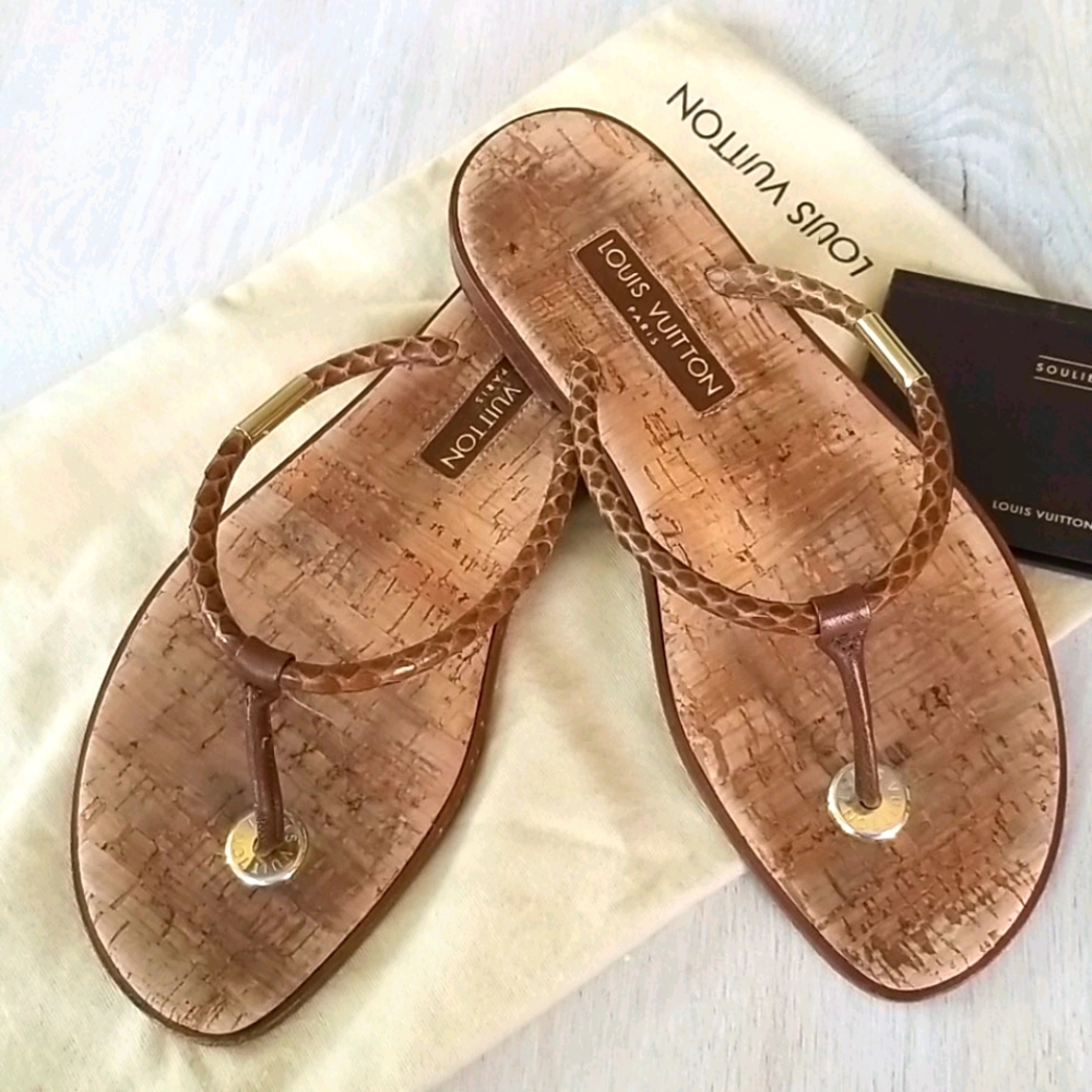 Louis Vuitton Snakeskin Sandal
